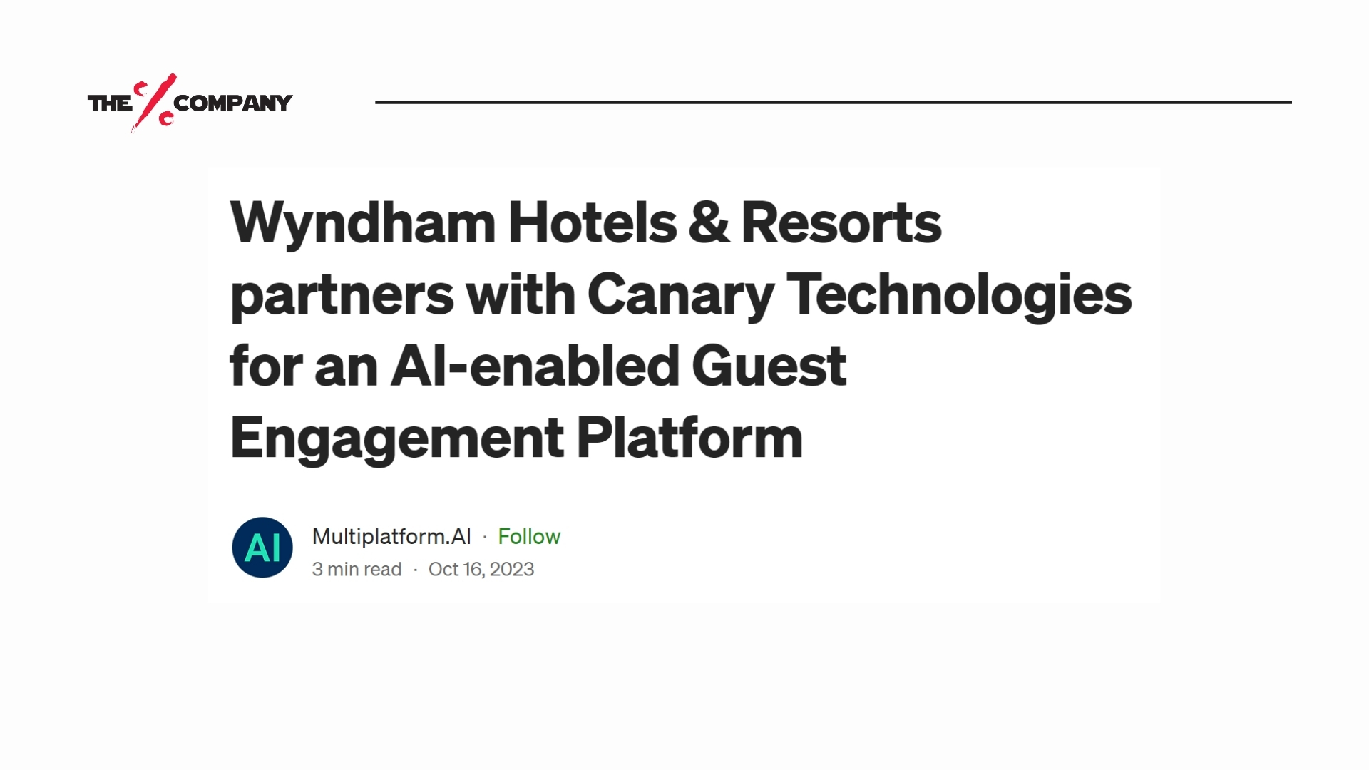 AI news 4: Wyndham