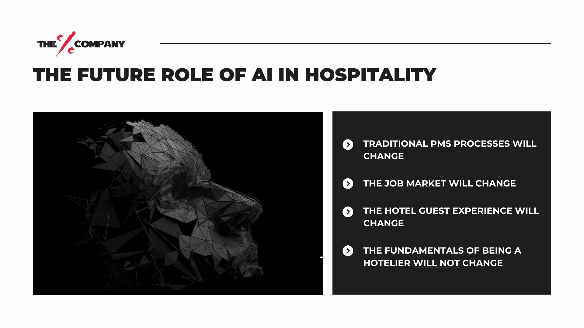 The future role of AI in hospitality