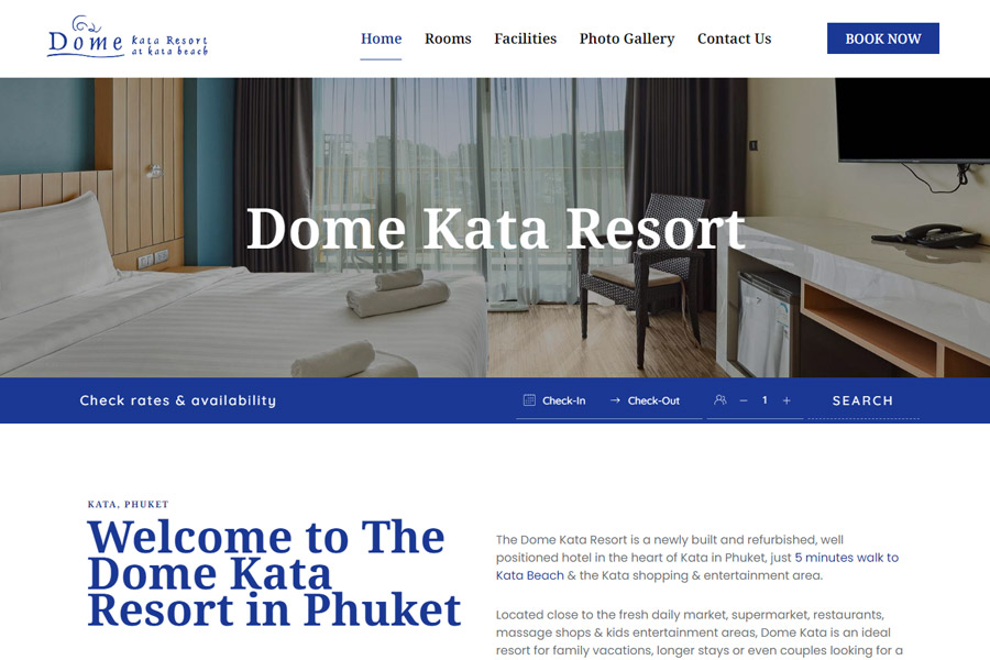 Dome Kata Resort in Phuket, Thailand Web Design & Digital Marketing