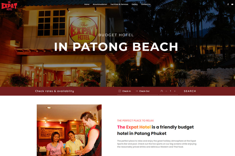 Expat Hotel in Patong, Phuket, Thailand Web Design & Digital Marketing