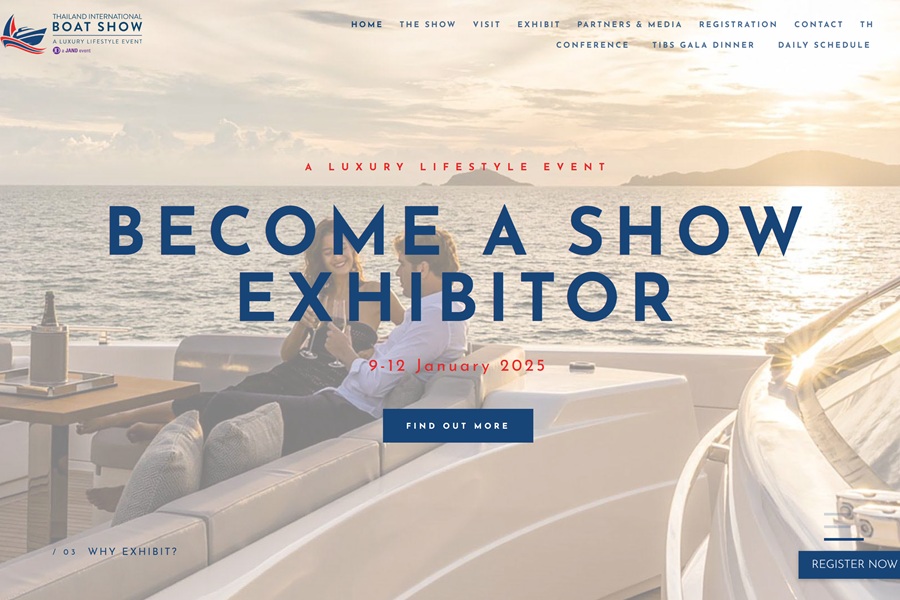 Thailand international Boat Show Web Design & Digital Marketing