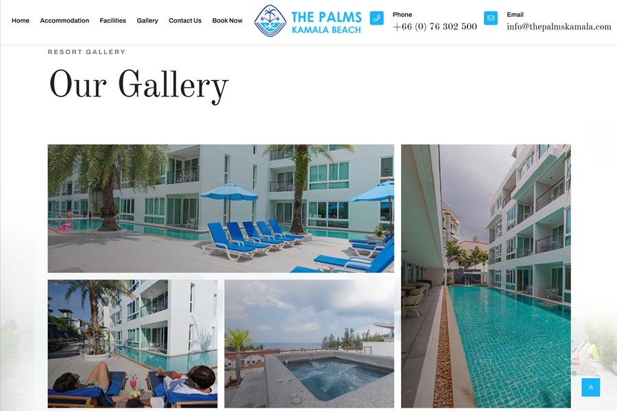 The Palms Kamala Resort Hotel Web Design & Digital Marketing