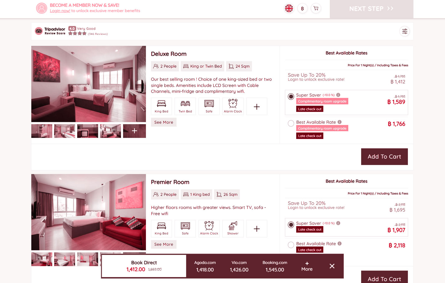 The Percentage Hotel Booking Engine